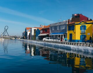 Kleurrijke huizen in Aveiro