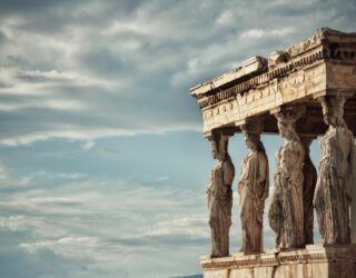 Standbeelden Akropolis Athene