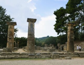 Oude Olympia site in Griekenland