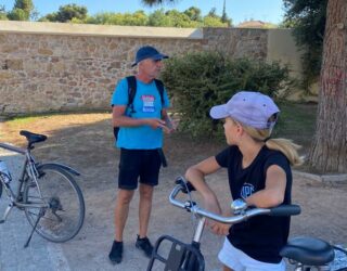 Trappen en happen in Athene met kinderen