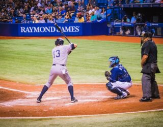 Baseball game in New York