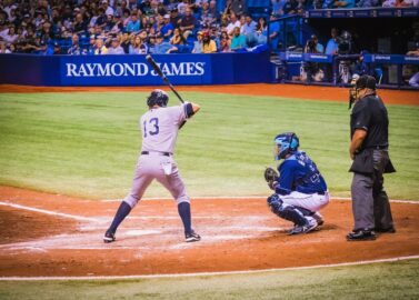 Baseball game in New York