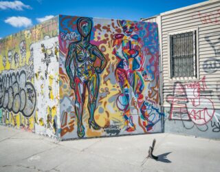 Kleurrijke graffiti in Brooklyn New York