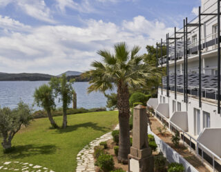 Tuin hotel in Poros Griekenland