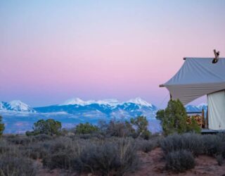 Luxueuze tenten bij Arches National Park