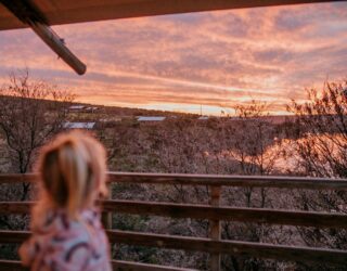 Zonsondergang glamping Oudtshoorn