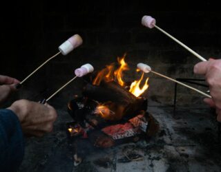 Marshmellows roosteren in Oudtshoorn