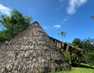 Hut bij de Bri Bri Indianen