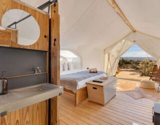 Luxe tent met badkamer in de natuur van Moab