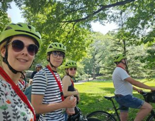 Fietsen met kinderen door Central Park