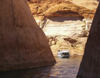 Lake Powell met de boot