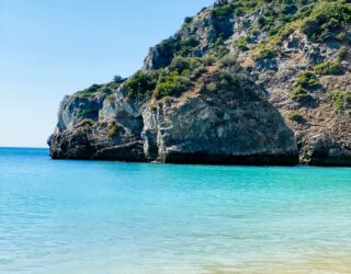 Kust Sesimbra in Portugal