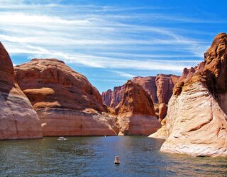 Prachtige Lake Powell met de boot