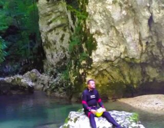 Canyoning in Nevidio canyon