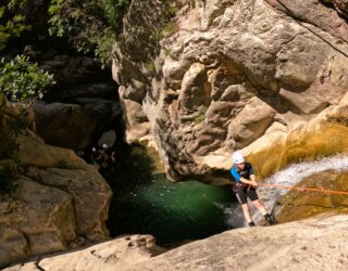 Canyoning kind in canyon Montenegro