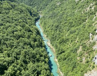 Raften op Tara rivier in Montenegro