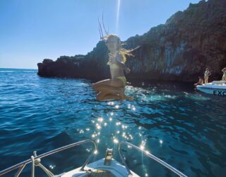 Met de speedboat naar de blauwe grotten in Kotor