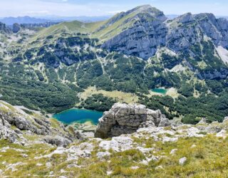 Imposant gebergte in Durmitor National Park Montenegro