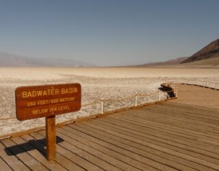 Het laagste punt van Amerika Badwater Basin