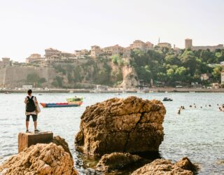 Met de kinderen in Ulcinj