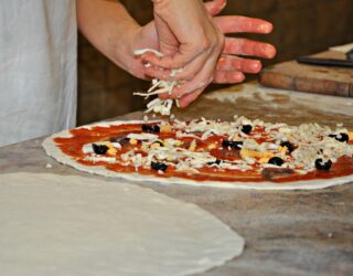 Pizza versieren