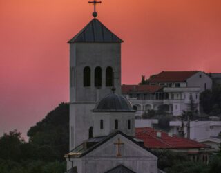 Zonsondergang in Ulcinj