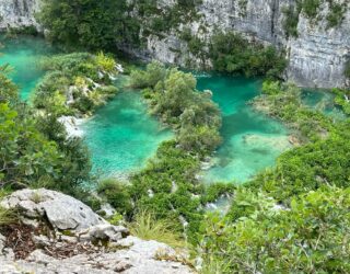 Azuurblauw water in Plitvice National Park