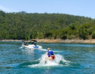 Wakeboarden met tieners in Portugal