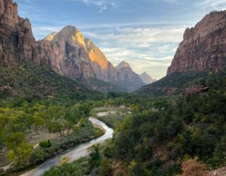 Zion National Park in West-USA met de kinderen