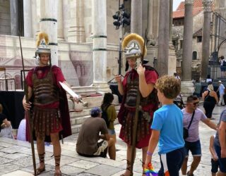 Kind als Romeinse keizer in Split