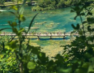 Wandelen langs watervallen in Krka National Park