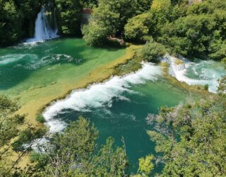 Azuurblauw water in Krka National Park