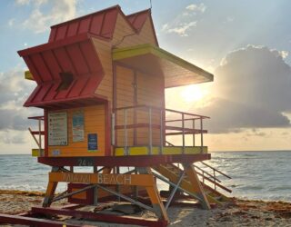 Kleurrijk strandhuisje Miami Beach