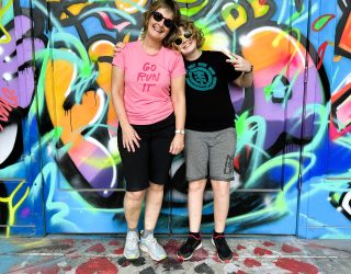 Mama en kind bij Wynwood Walls