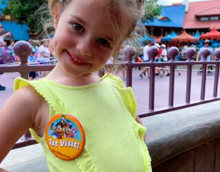 Kind eerste keer in Disney World