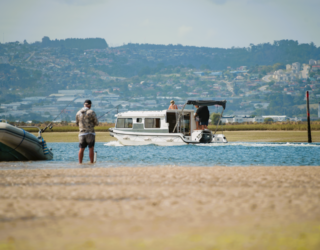 Varen op een boothuis in Zuid Afrika