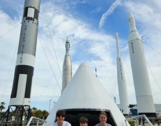 Kinderen bij Kennedy Space Centrum
