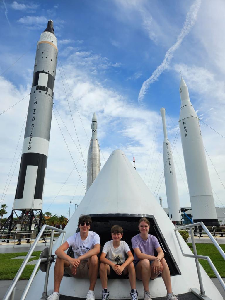 Kinderen bij Kennedy Space Centrum