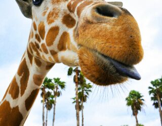 Giraf in Busch Gardens Florida