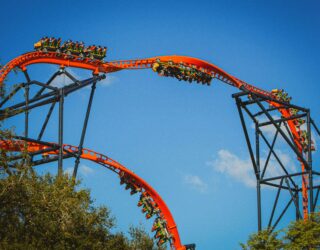 Achtbaan in Busch Gardens