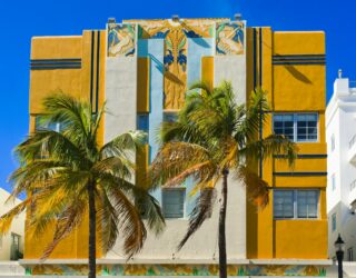 Kleurrijke gebouwen in Miami