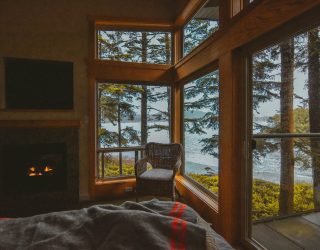 Hotelkamer with a view in Tofino Canada