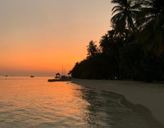 Zonsondergang Malediven