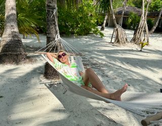 Chillen in hangmat Malediven