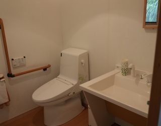 Badkamer homestay Japan