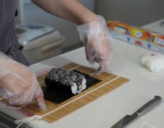 Japanse sushi rollen