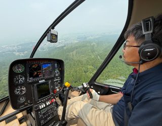 Piloot van helikopter Aso