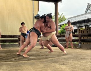 Sumoworstelaars in Japan