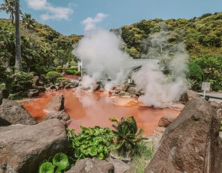 Heetwaterbron Beppu bruin water