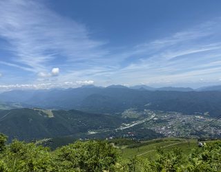 Uitzicht tijdens hike Hakuba